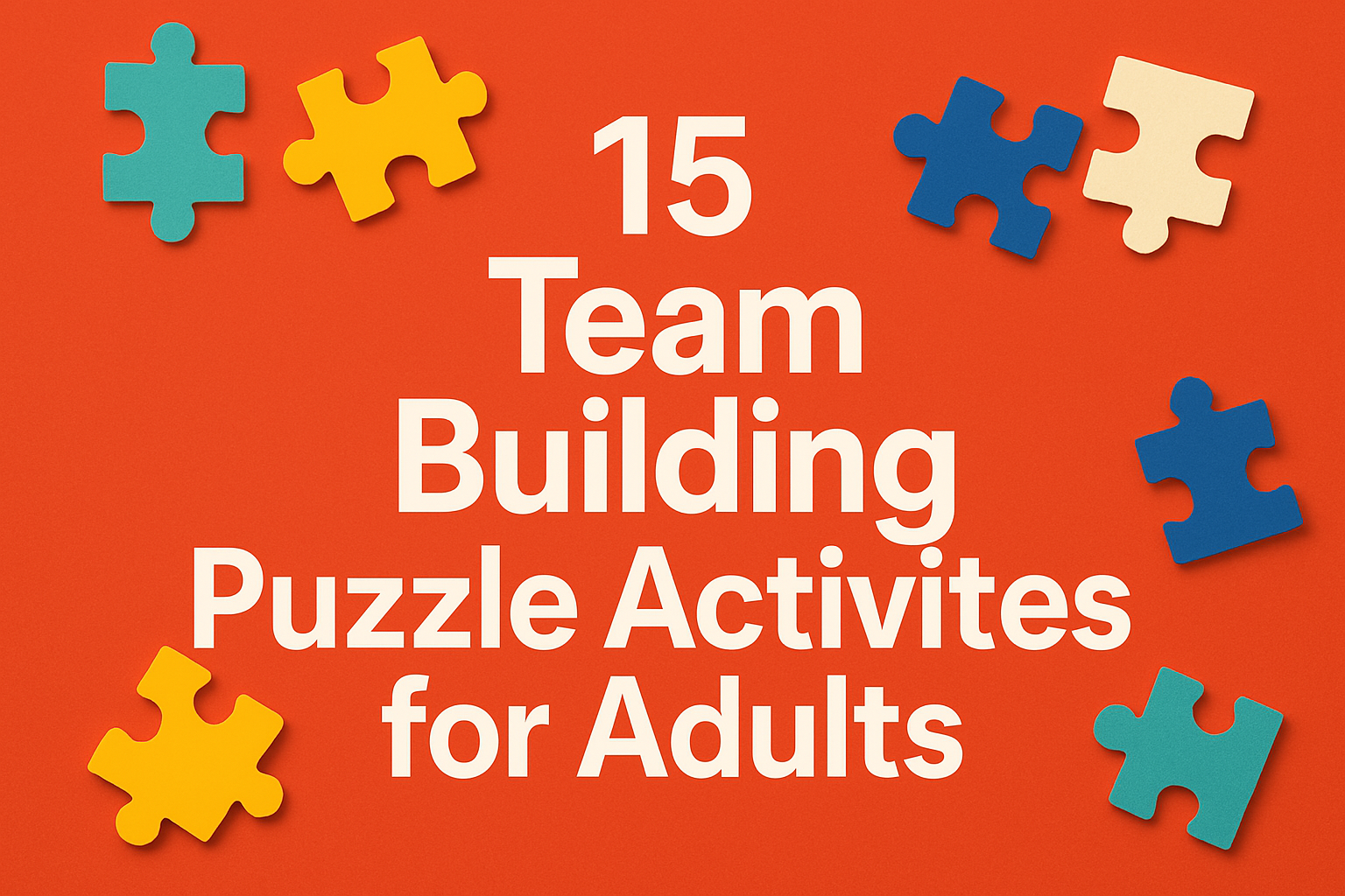 15 Team Building Puzzle Activities for Adults
