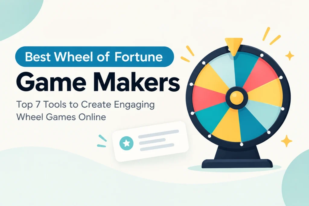 Compare 7 Wheel of Fortune game makers. See which tools run a real scored quiz vs. a random picker. Free and paid options for classrooms, training, and events.